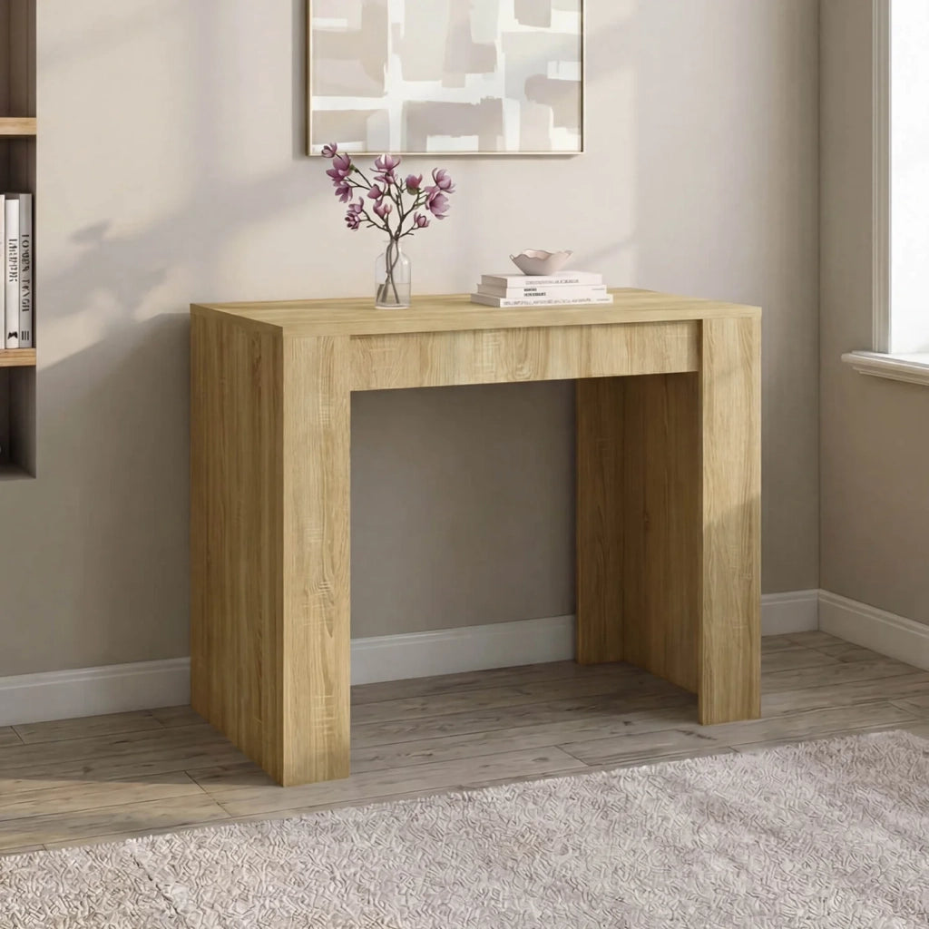 IDMarket - Tavolo consolle estensibile per 6 persone 140 cm in legno di faggio ORLANDO