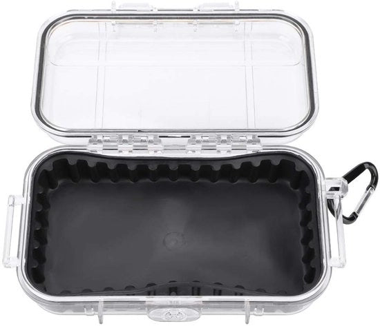 Scatola di Stoccaggio Idrorepellente - Scatola di Stoccaggio Resilente ai Colpi - Scatola di Stoccaggio Compatta - Scatola di Stoccaggio con Coperchio - Scatola di Stoccaggio per Strumenti EDC - 19x12x5cm - Contenitore di Stoccaggio