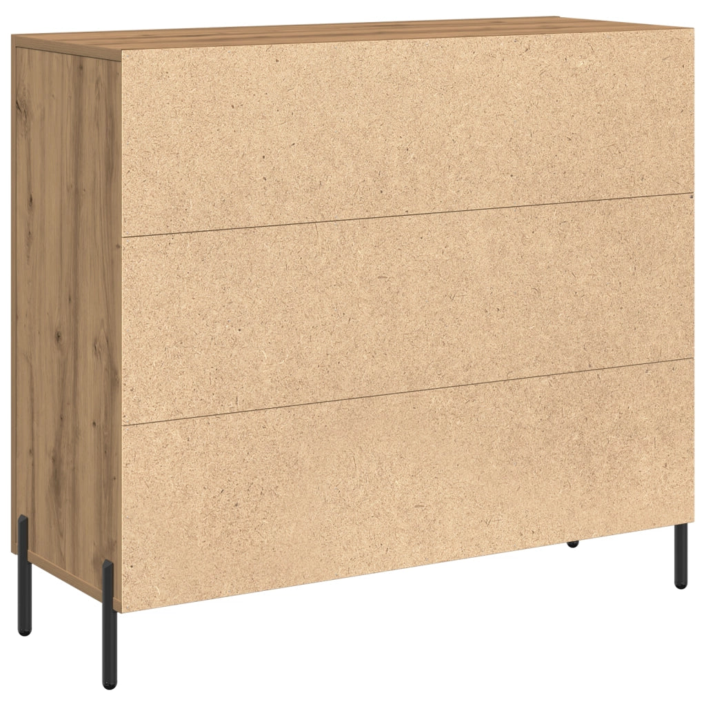 Credenza Artisan in Rovere 90x34x80 cm Legno Ingenerizzato