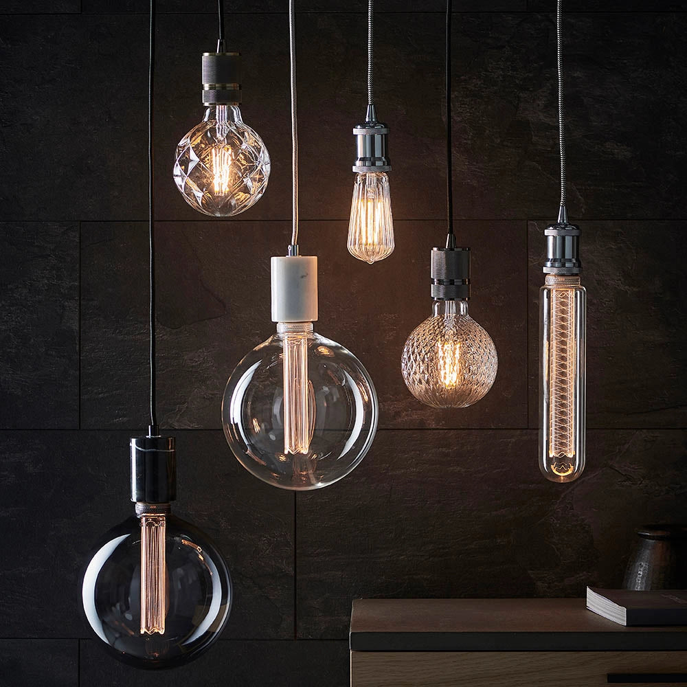 Lampada a sospensione loft ottone anticato E27 Endon
