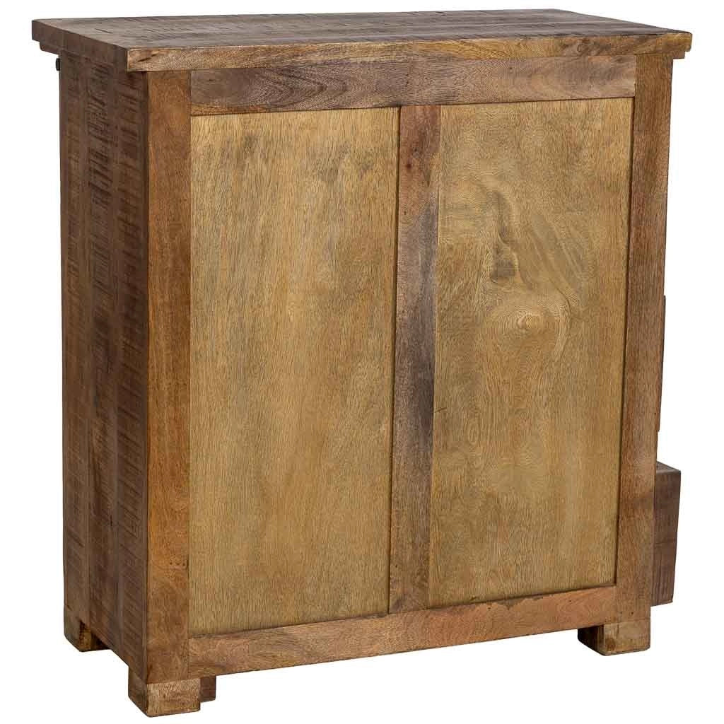 Mobiletto da ingresso in legno marrone 85x42x90h cm