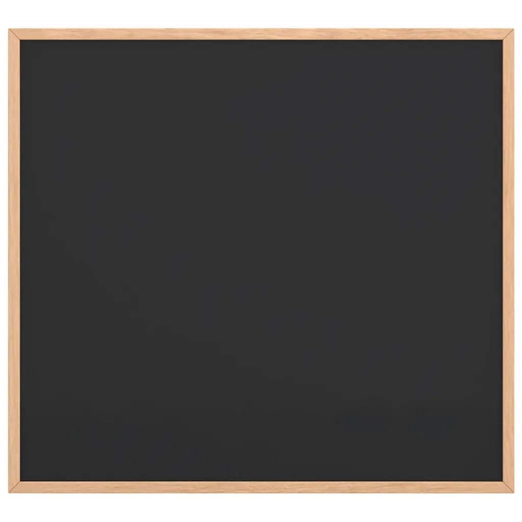 Lavagna con cornice in legno massello di pino nera 60x55 cm CFW2169994