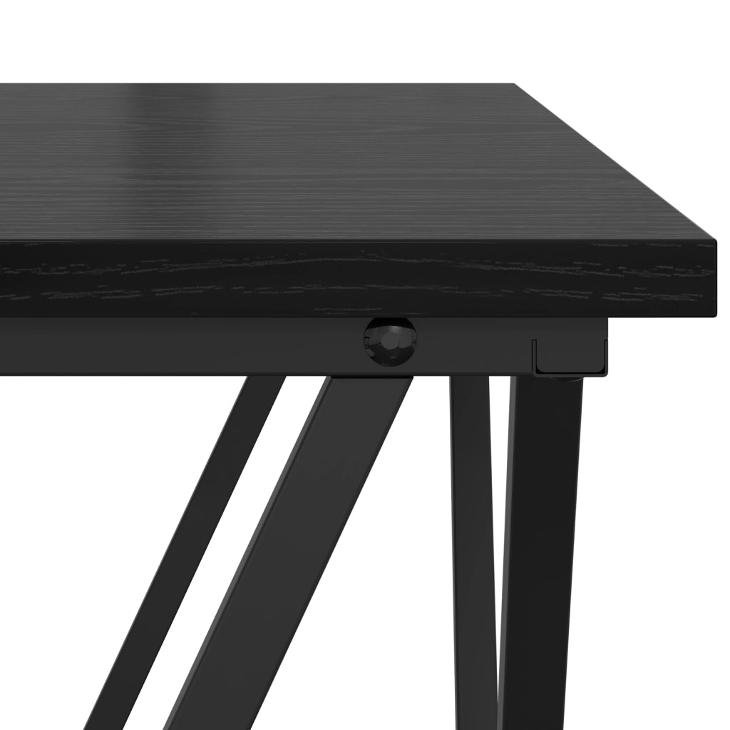 Tavolino da caffÃ¨ Nero Rovere 80x80x45 cm Legno ingegnerizzato