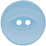 Pacco di 20 noccioline fisheye rotonde in acrilica, noccioline per bambini, aghi per cucire, aghi per ricamare e aghi per ricamo - azzurro chiaro 19 mm/30 righe
