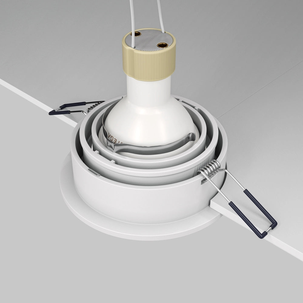 Faretto da incasso Maytoni Atom DL025-2-01W bianco GU10