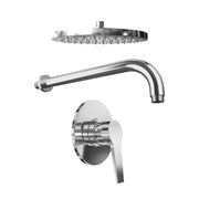 Set doccia cromato - Miscelatore incasso Sophia con braccio e soffione 20 cm