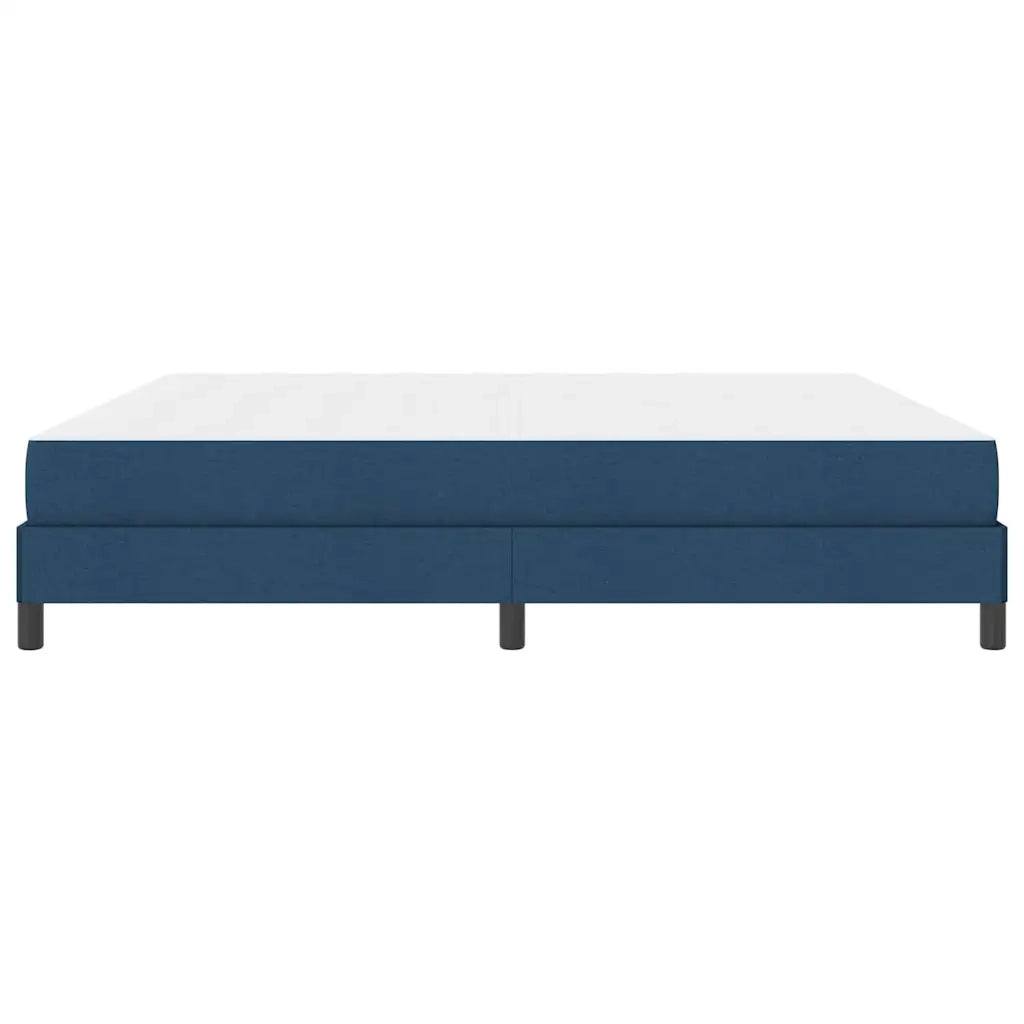 vidaXL Letto a molle con materasso Blu 200 x 200 cm Tessuto