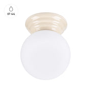 Plafoniera bagno ALBANO Pure Lume beige vetro opale G9