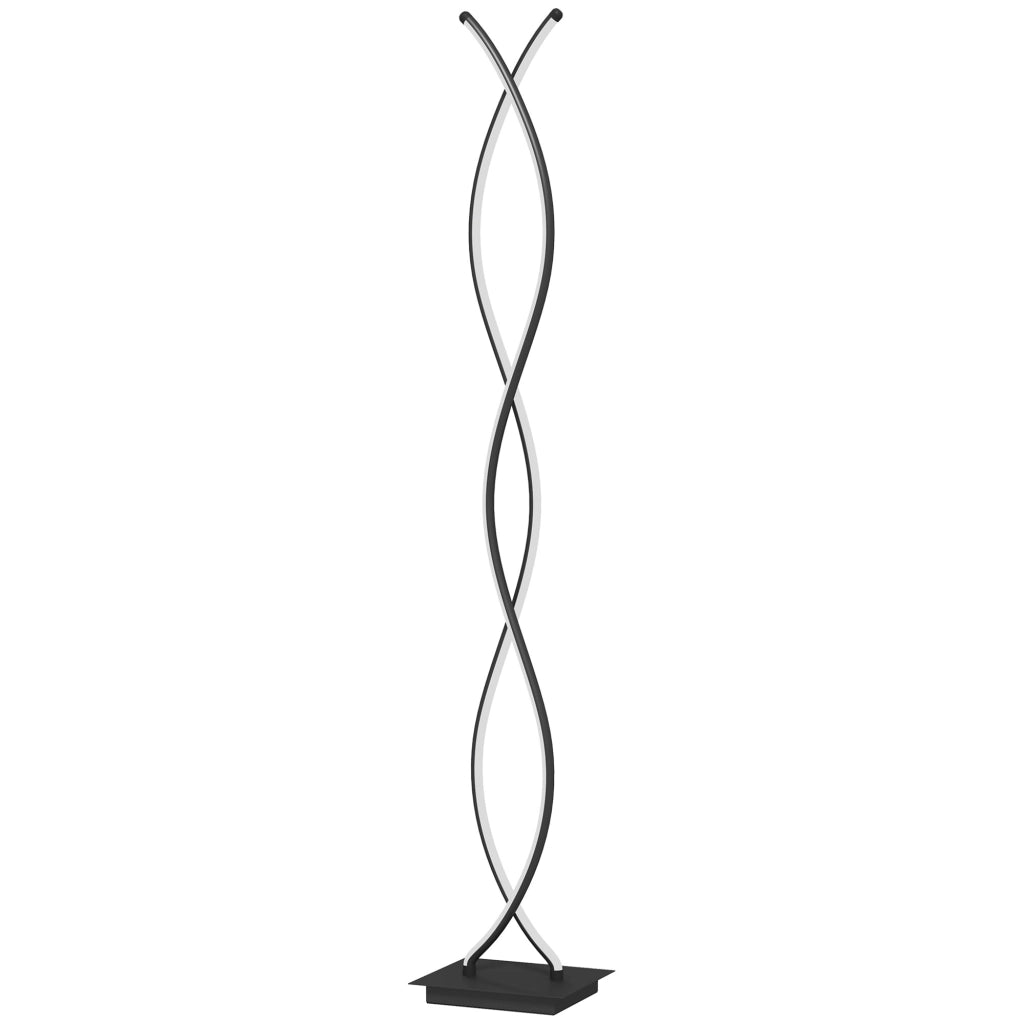 Lampada da terra per soggiorno con 3 livelli di luminosit¨¤ ¨C zephmum ¨C nero