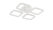 Plafoniera geometrica bianca 4 quadrati LED 30W Zuma Line