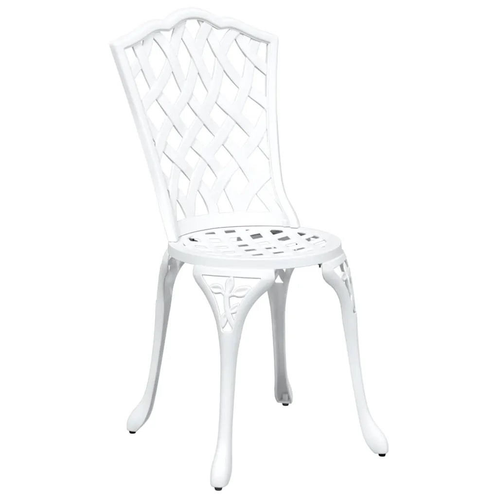 Set di Tavolo da Giardino 5 pcs Bianco Alluminio pressofuso 3334754