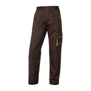 Deltaplus M6PANMAXX Panostyle Pantalone da lavoro 65% poliestere 35% cotone sargia 235 g-m² 5 tasche predisposizione ginocchiere colore Marrone Verde