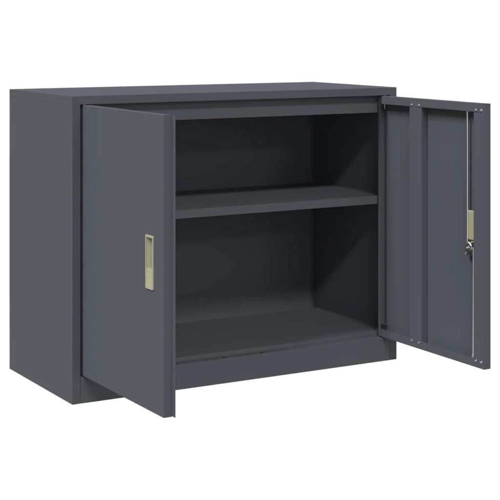 Armadio Antracite 90 x 40 x 70 cm Acciaio