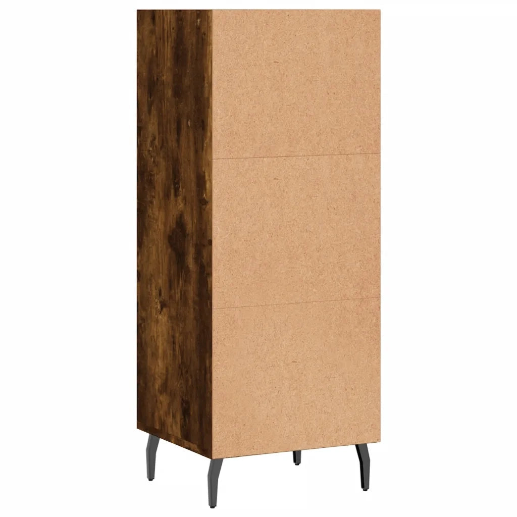 Credenza Rovere Fumo 34,5x32,5x90 cm in Legno Multistrato 828753