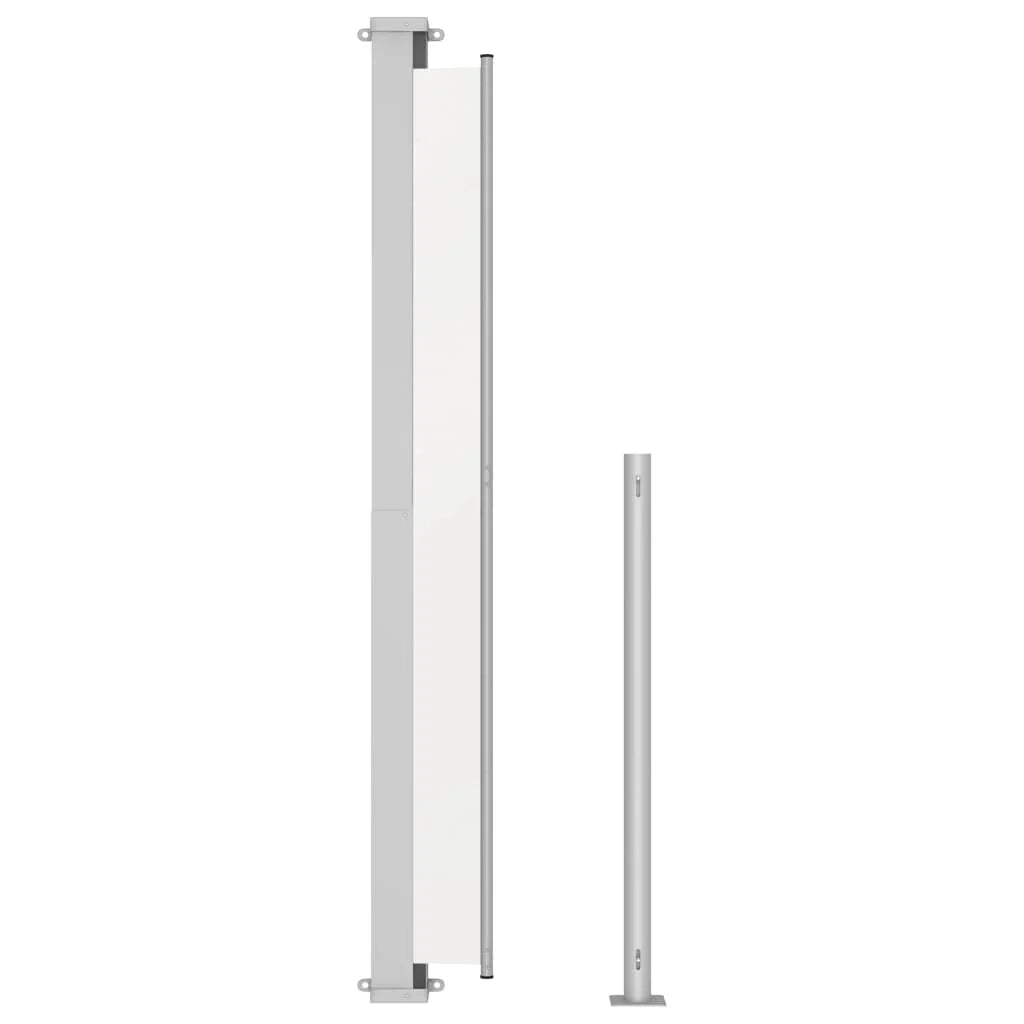 Tenda da sole parasole laterale retrattile per patio giardino terrazza balcone schermo di protezione visiva 220 x 300 cm crema 02_0007370
