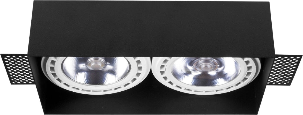 Nowodvorski Downlight faretto incasso nero metallo 2xES111
