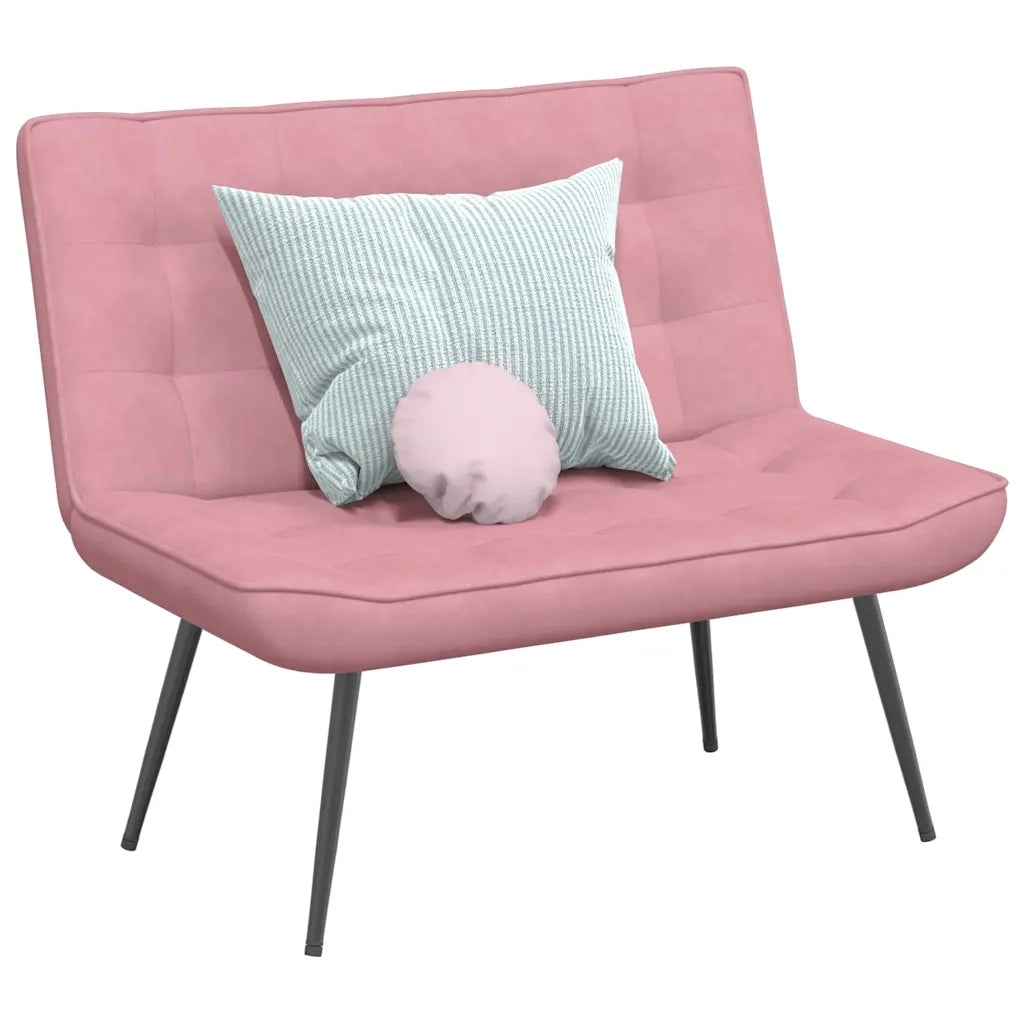 Panca Rosa 110x74x84 cm in Velluto CFW2778943