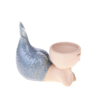 Set 2 Vasi Sirena 16,5 H 135 cm Blu