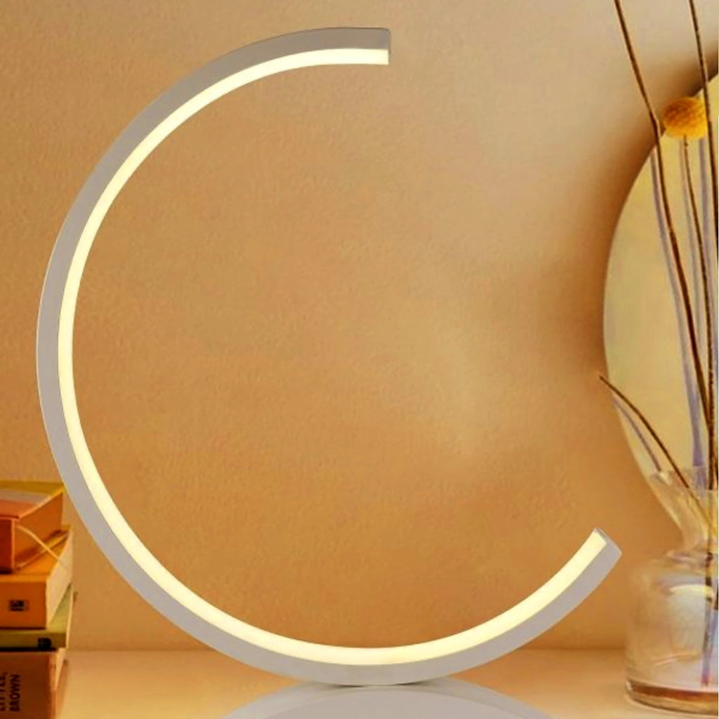 Lampada da tavolo a led abatjour dal design moderno per comodino notturna luce calda 3000K