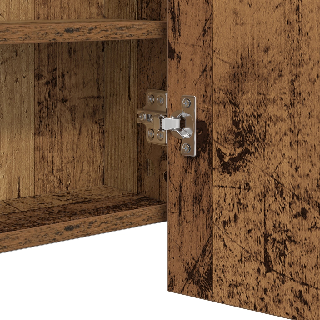 Mobile per Specchi LED Legno Vecchio 100x12x45 cm Legno Ingegnerizzato