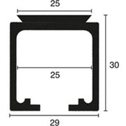 BINARIO P/PORTA SCORREVOLE 2 M- 1,0 pz