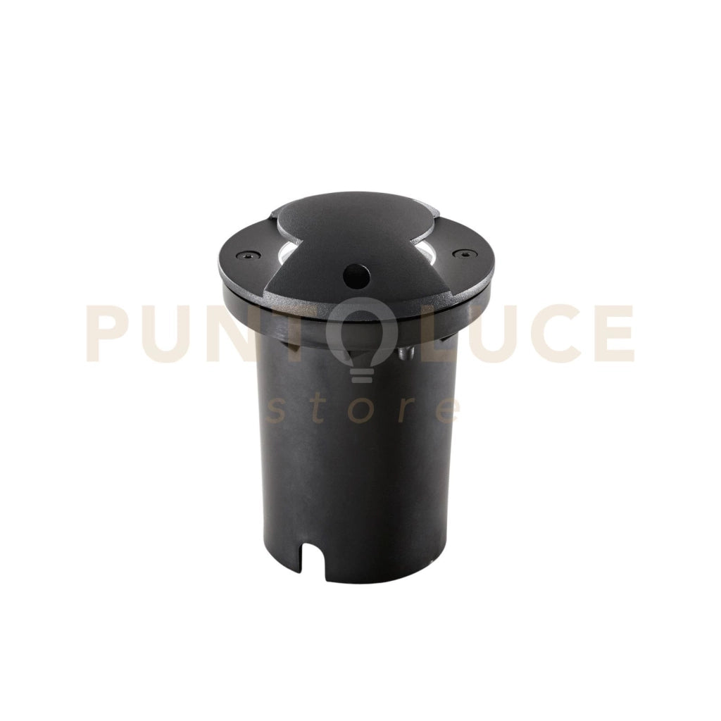 FARO CARRABILE A INCASSO HUMMER ANTRACITE 1 LUCE ATTACCO GU10 2 FASCI DI LUCE IP67 10,5X14,4CM