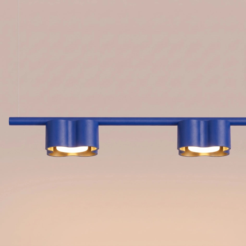 Lampadario OVIO 4 oltremare Gx53