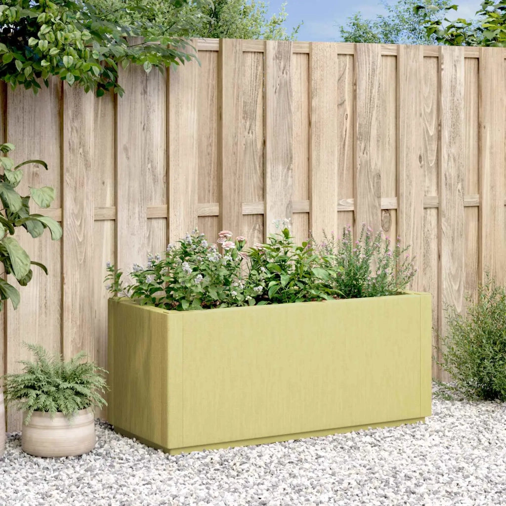 Scatola per Fiori da Giardino Verde 80 x 36 x 35 cm PP 42036840