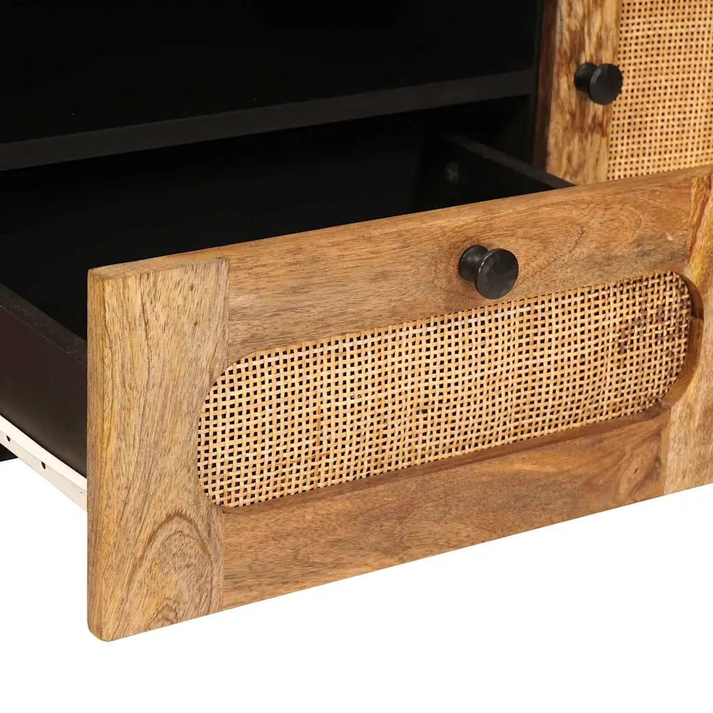 Mobile TV-Credenza per TV Marrone 105 x 33 x 46 cm Legno di mango massello 213869