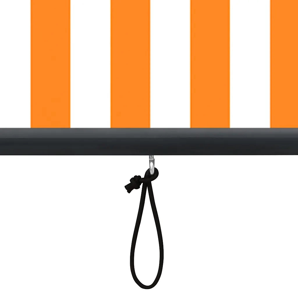 Tenda a Rullo per Esterni 160x250 cm Bianca e Arancione