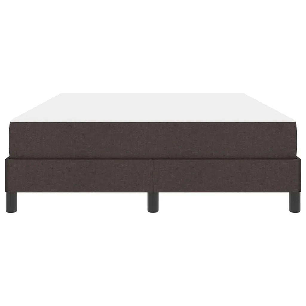 Letto a molle con materasso Marrone Scuro 140 x 190 cm Tessuto 3398489