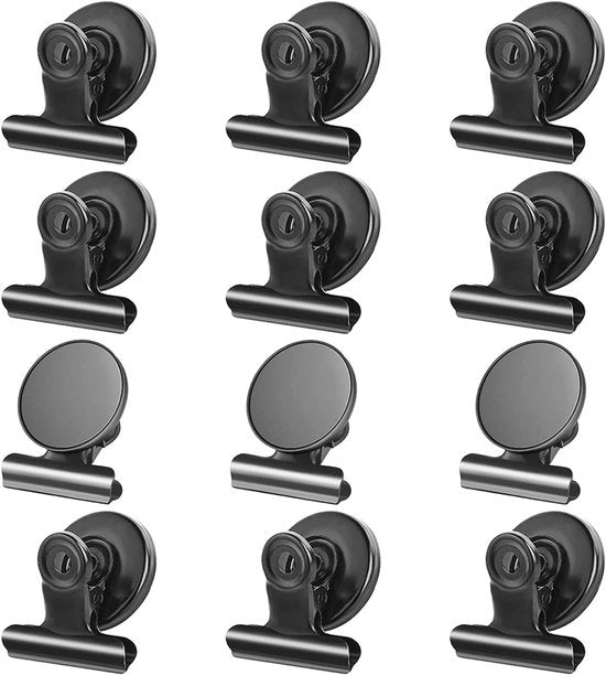 Clip magnetica pesanti per frigorifero - 12 pezzi