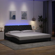 Giroletto con LED senza Materasso 200x200 cm Tessuto