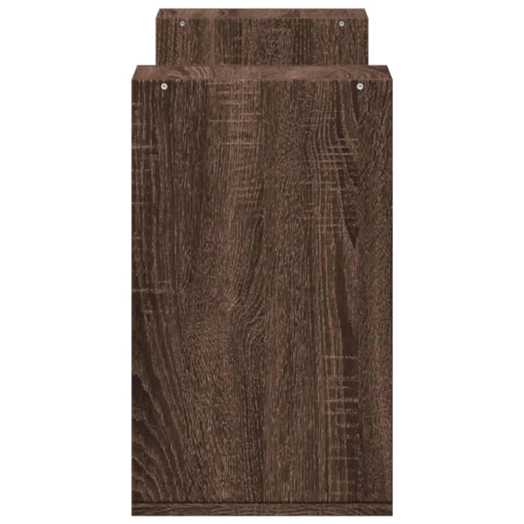 Mobile TV multimediale scaffale TV credenza mobile TV sala da pranzo soggiorno camera da letto 2 pezzi rovere 75 x 30 x 50 cm legno ingegnerizzato marrone 02_0028601