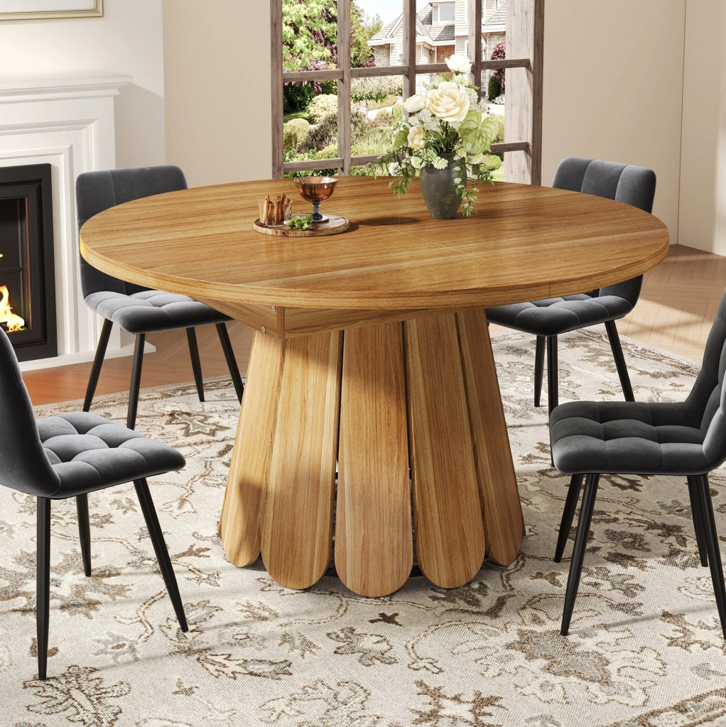 Tavolo da pranzo allungabile 118(158)x118x76.8 cm; MDF e metallo marrone