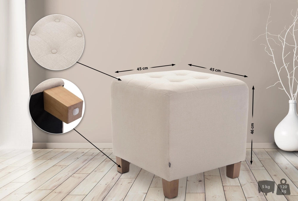 Pouf divano PHARAO crema