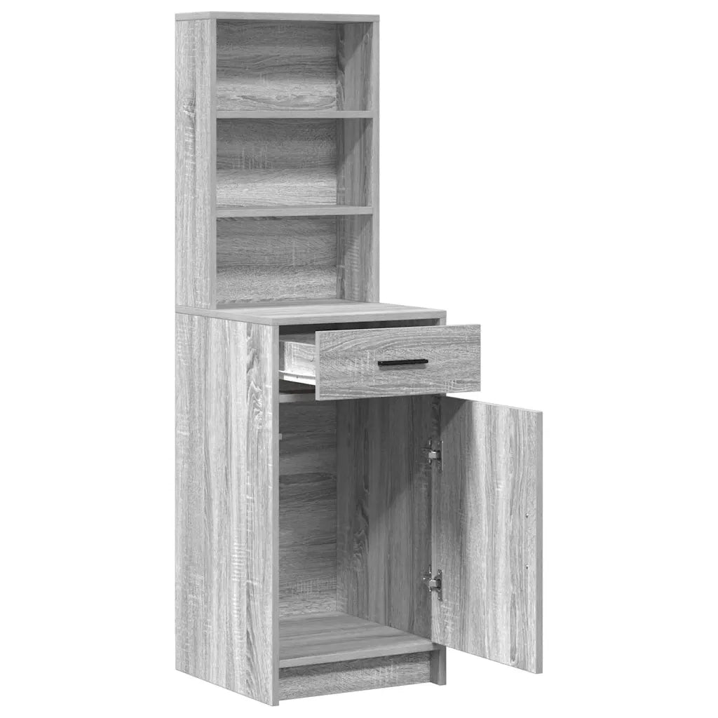Credenza-Buffet-Armadio da cucina Grigio Sonoma 40 x 40,5 x 135 cm Legno multistrato