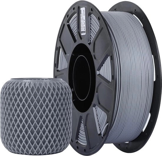 Filamento PLA 175 mm per stampanti 3D - precisione +/- 0,002 mm - grigio - 1 kg