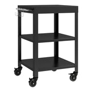 Carrello da giardino con ruote 80,5 x 50 x 50 cm nero 03_0009344