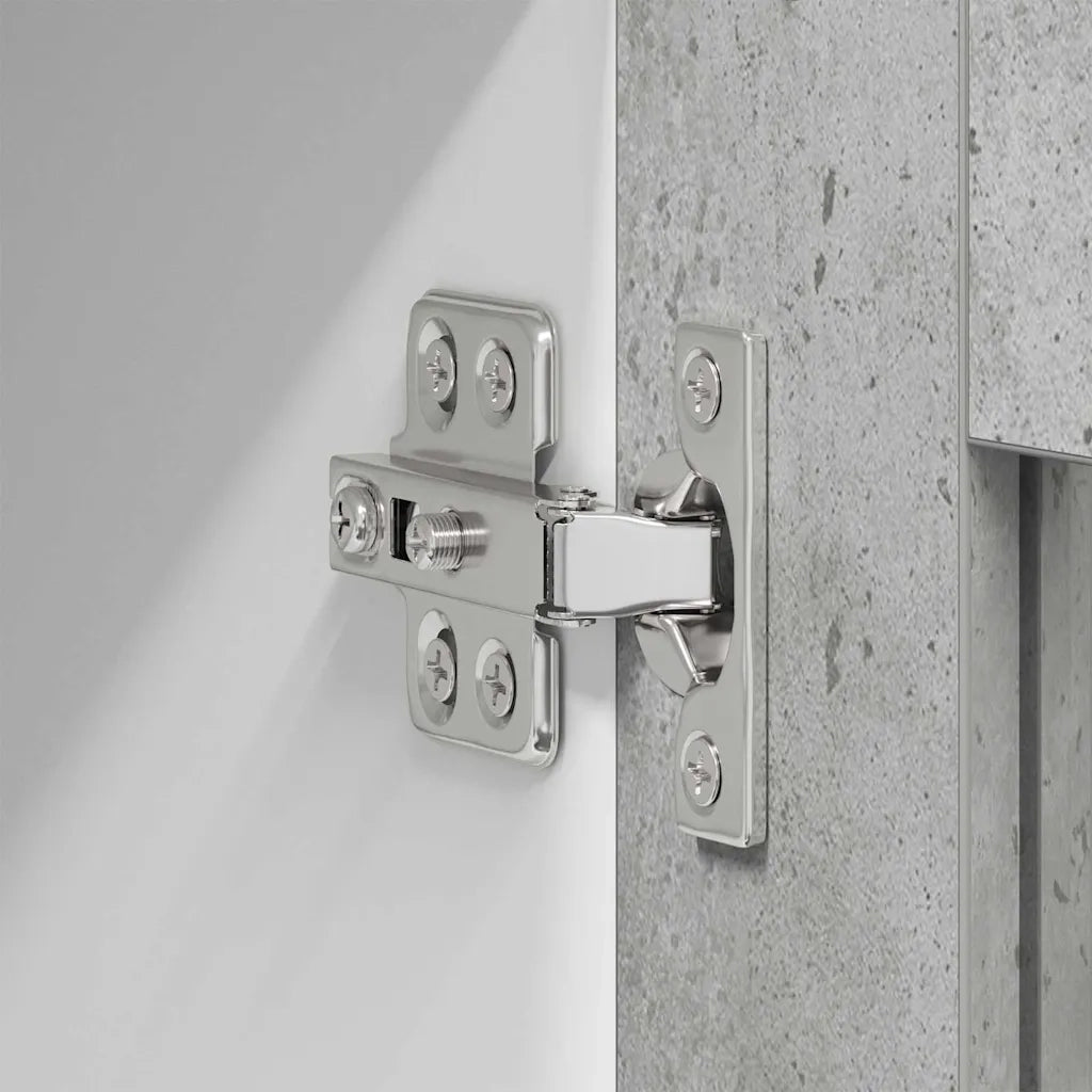 Armadio pensile Grigio Cemento e Bianco 80 x 31 x 40 cm 884232