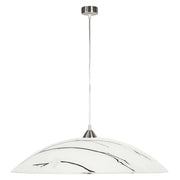 Lampada a sospensione Candellux Braga Ø40 vetro cromo