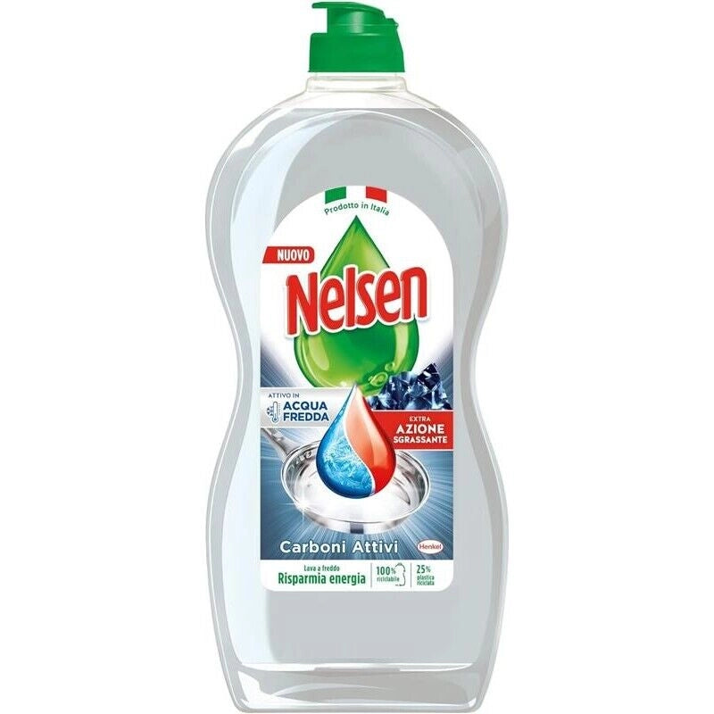NELSEN CARBONI ATTIVI DETERSIVO PER PIATTI A MANO 850 ML