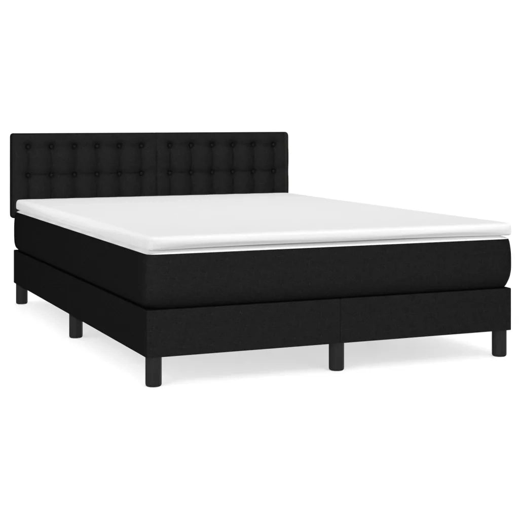 Giroletto a Molle con Materasso Nero 140x190 cm in Tessutocod mxl 123462