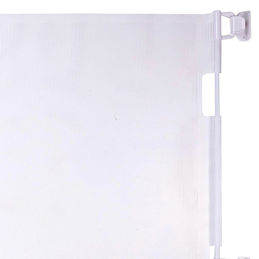 Cancello per Animali Estensibile Cancelletto Cani e Gatti 1 Pulsante 11x160x86cm