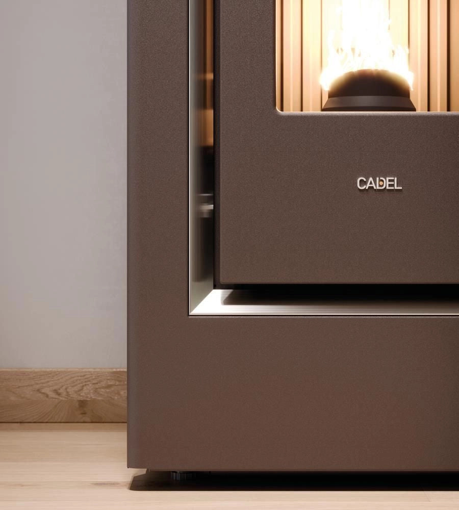 Cadel Prince 11 stufa Libera installazione Pellet Titanio