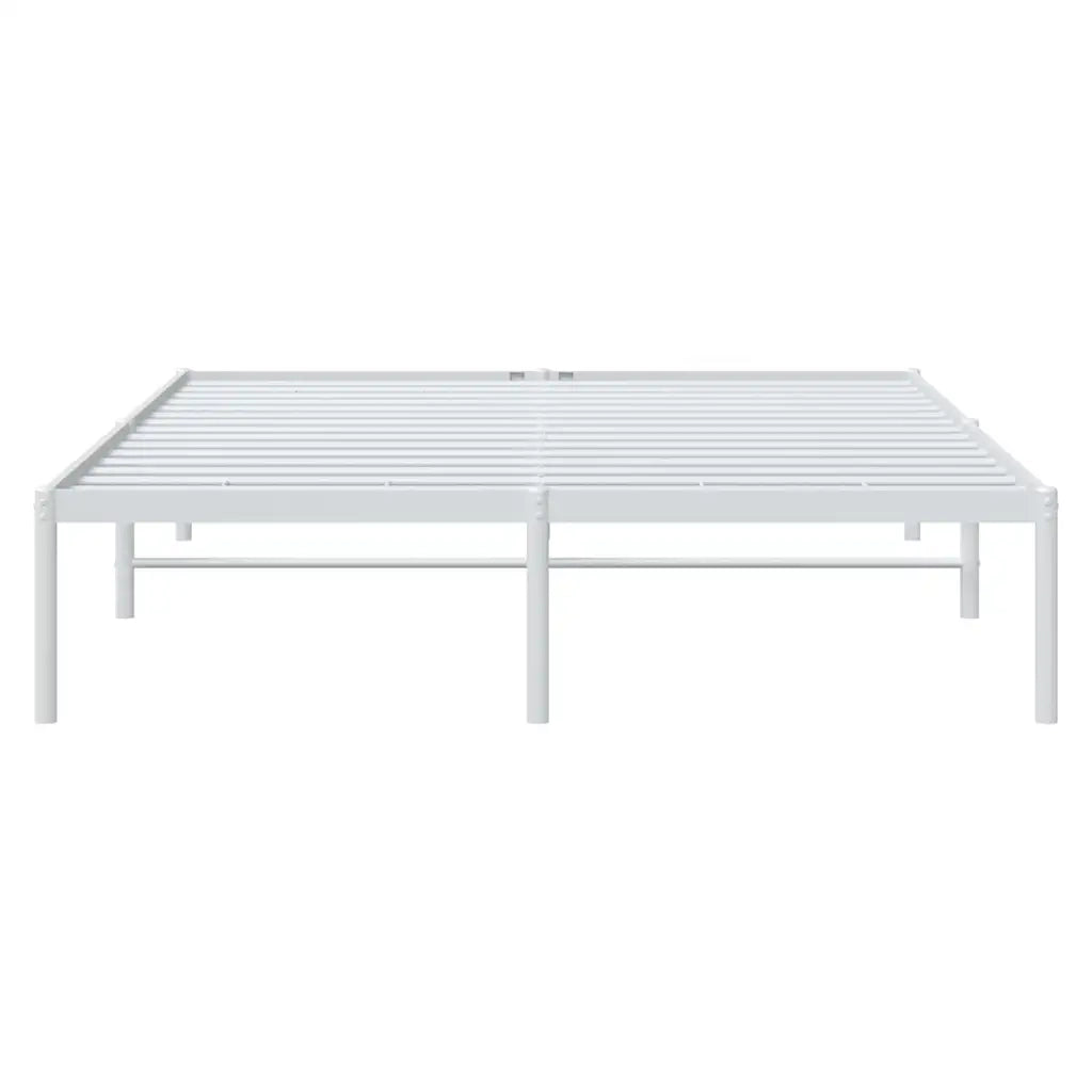 Giroletto-Struttura Letto in Metallo Bianco 150x200 cm