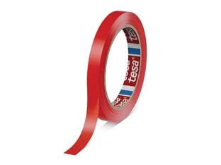 NASTRO PER IMBALLO PVC RIGIDO SIGILLA SACCHETTI- - mm.9x66mt. colore rosso - 16 pezzi TESA
