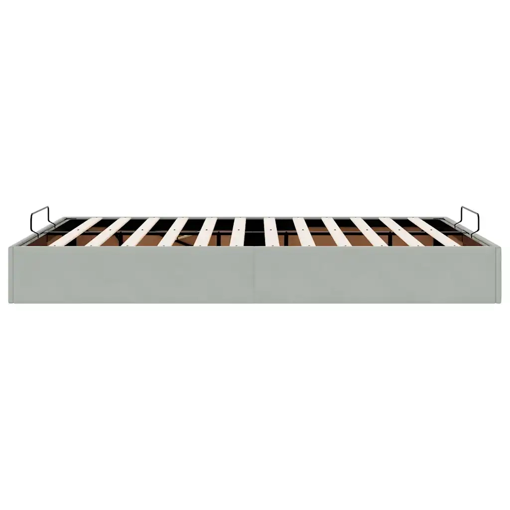 Struttura Letto Pouf Senza Materasso 140x190 cm Velluto 3310961