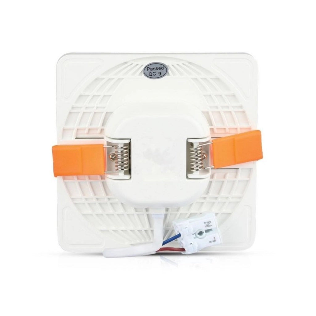 Faretto Pannello Led Da Incasso Quadrato Senza Bordo 18W Bianco Caldo Foro Adattabile Da 75mm a 150mm SKU-736