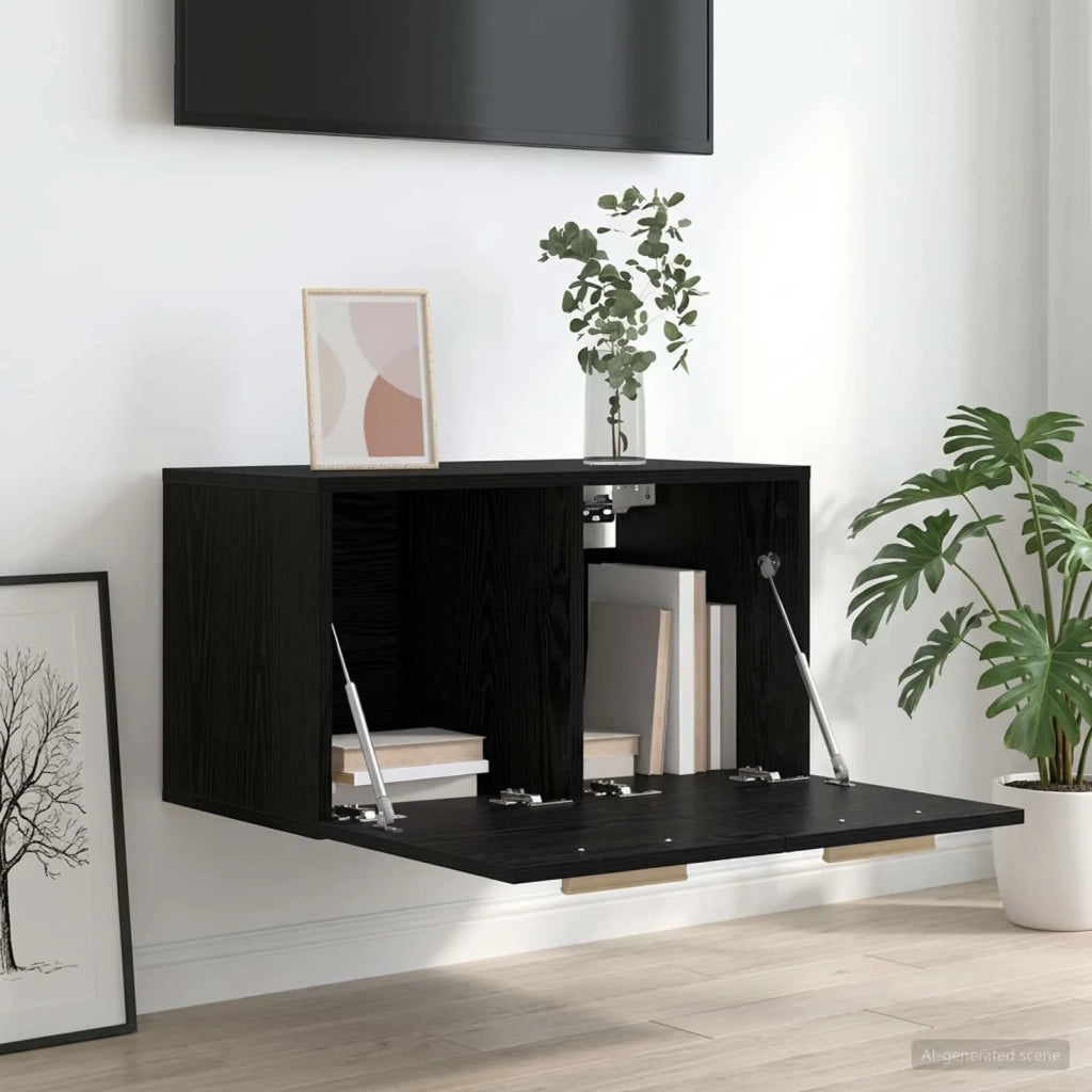 Armadietto a muro Rovere nero 60 x 36,5 x 35 cm 8009803